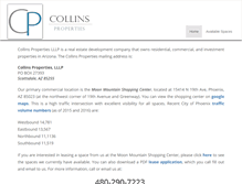 Tablet Screenshot of collins-properties.net